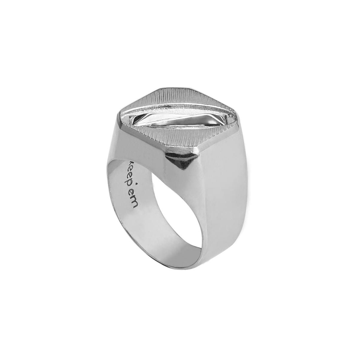 SWERVING signet ring(SILVER) 